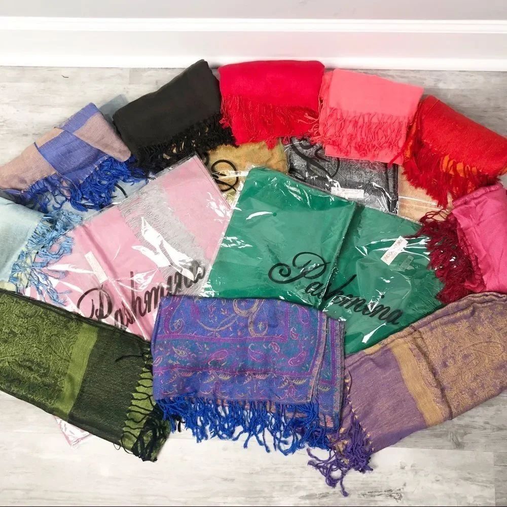 LOT of PASHMINA Style Scarves/Wraps - PICK YOUR COLORS!